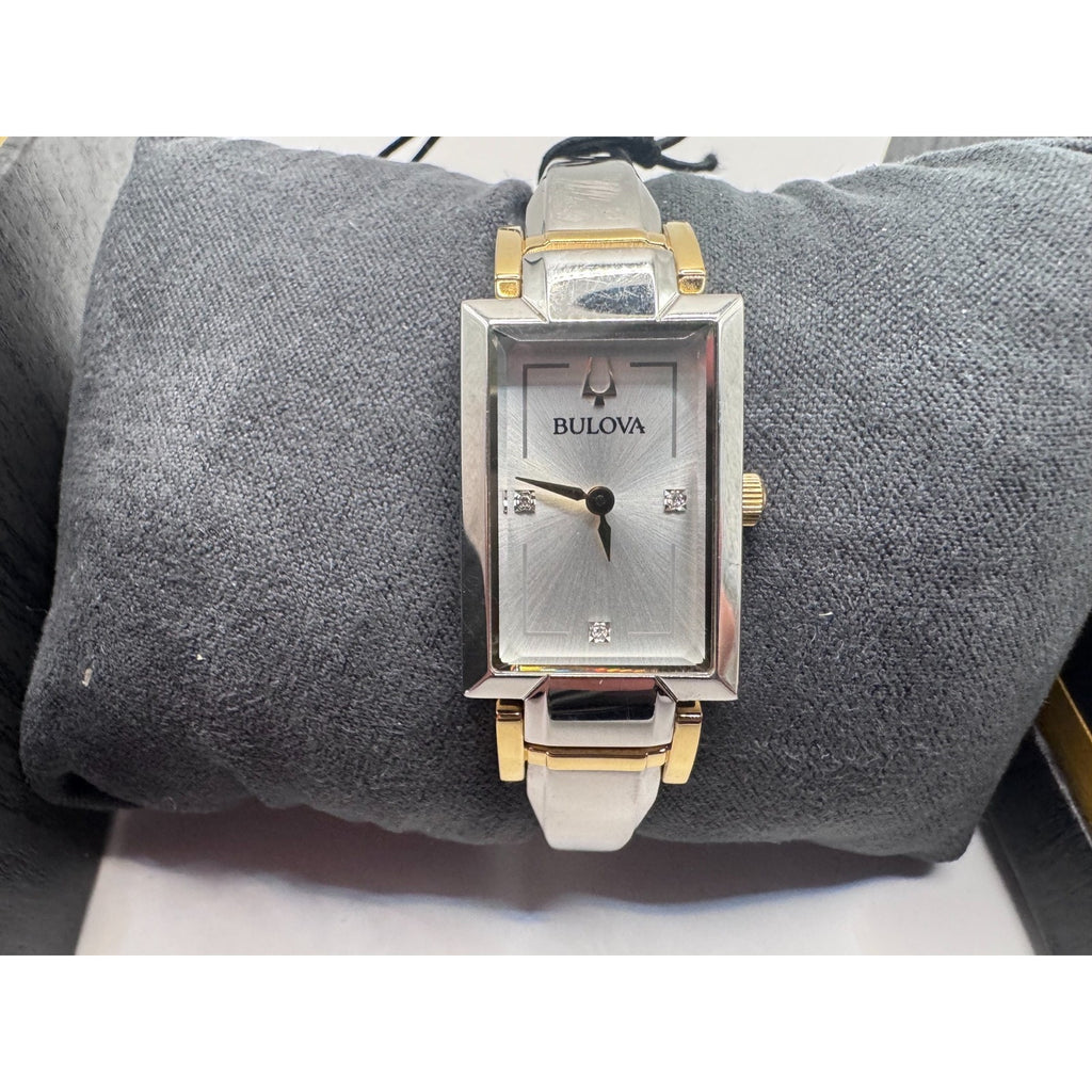 Bulova Classic 98P229 Women's 18x26mm Diamond Two-Tone S/Steel Quartz Watch