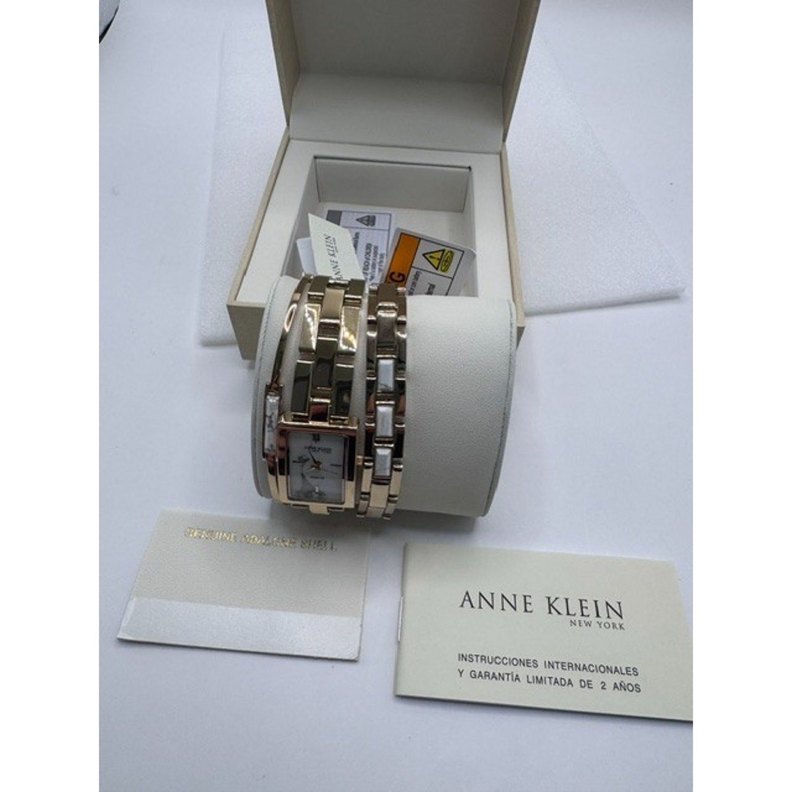 Anne Klein 12/7748HLST NY Ladies Howlite WATCH & BRACLET SET BRAND NEW!! In Box