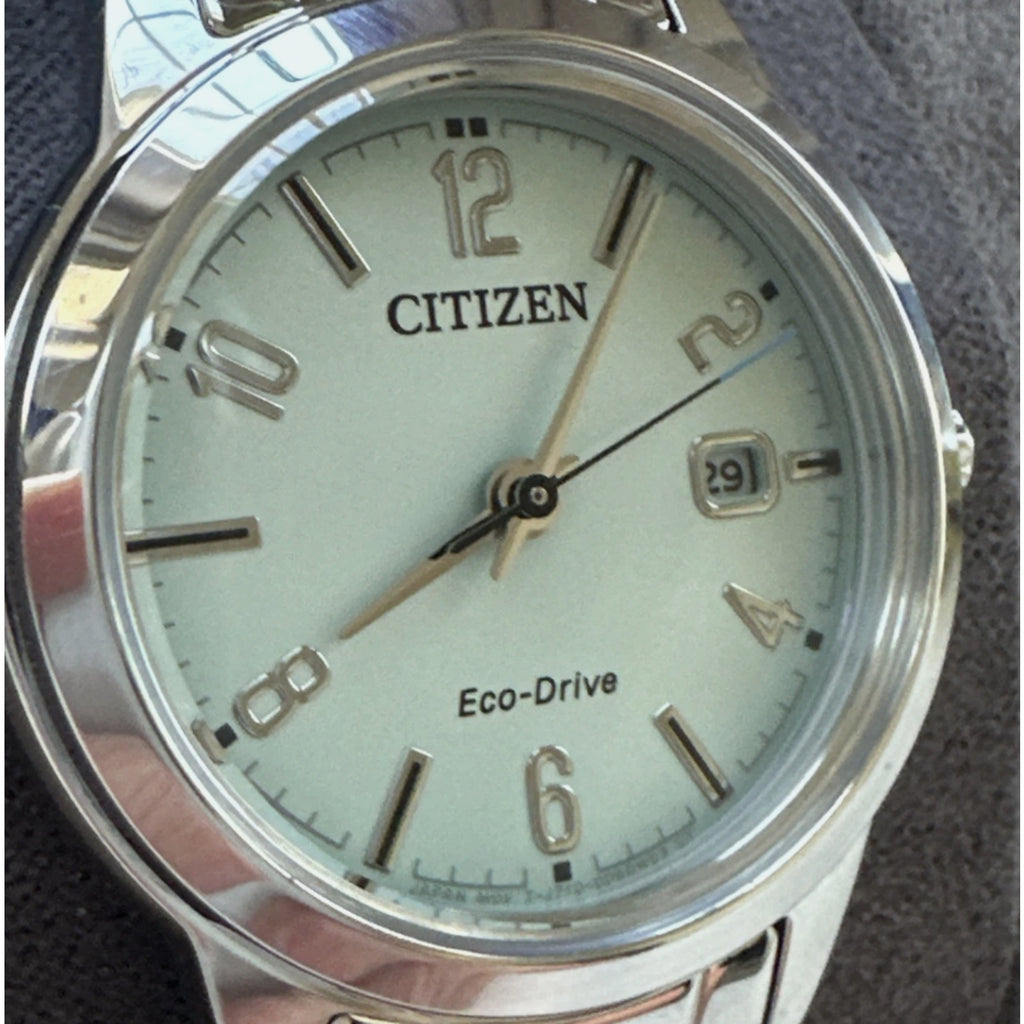 Citizen Lady Eco-Drive Green Dial Watch FE1241-71X