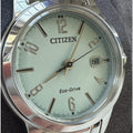 Citizen Lady Eco-Drive Green Dial Watch FE1241-71X