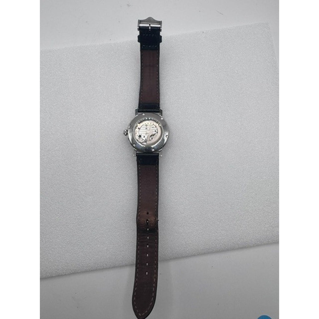 Bulova 96A242 Classic Automatic Blue Dial Leather Strap Selfwinding Watch $499
