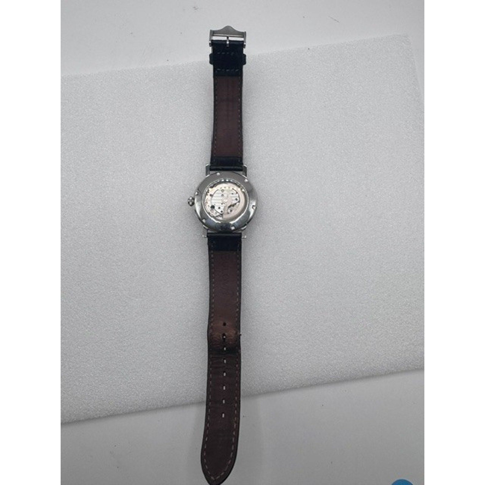Bulova 96A242 Classic Automatic Blue Dial Leather Strap Selfwinding Watch $499