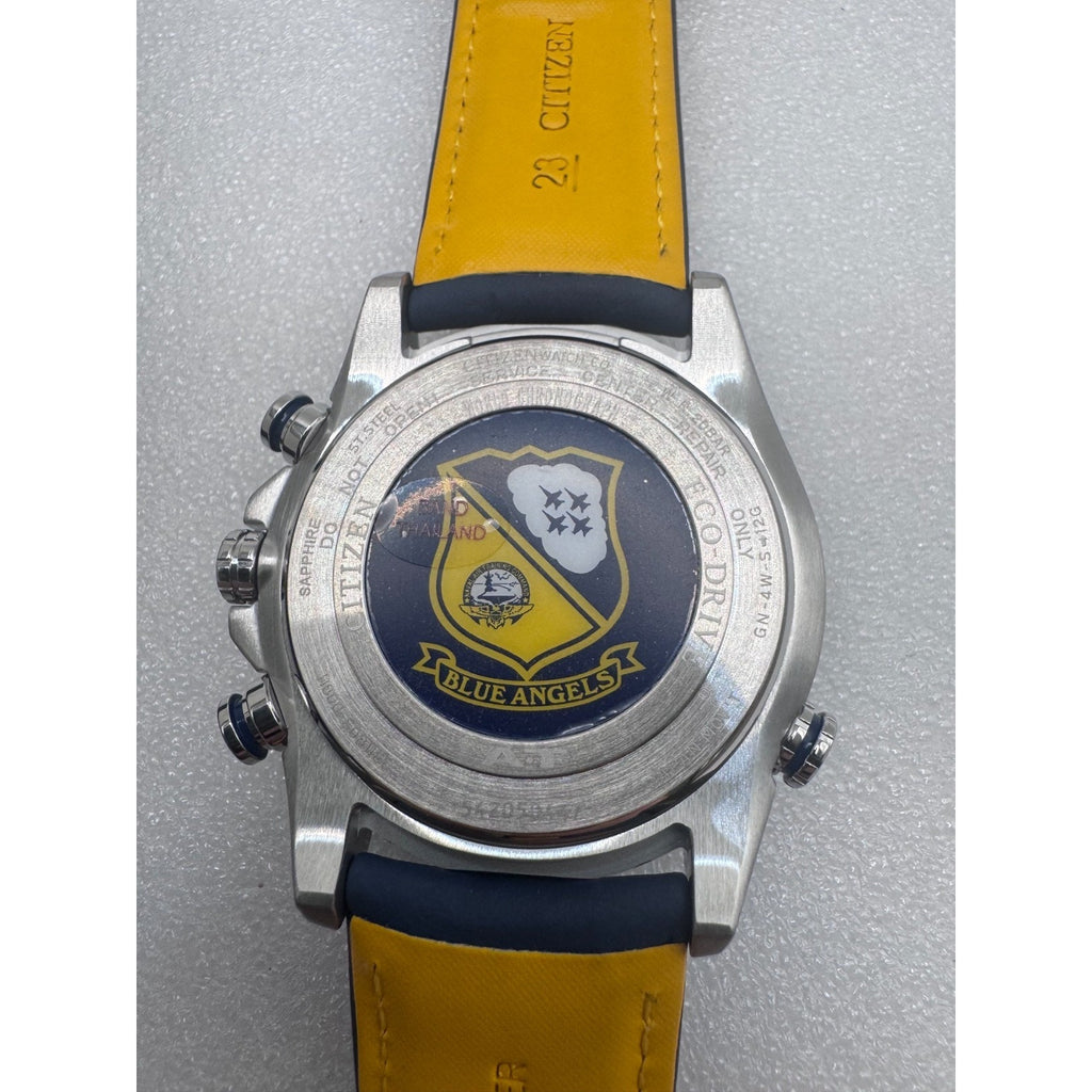 Citizen Men's Blue Angels World Chronograph Eco Drive Watch AT8020-03L NEW