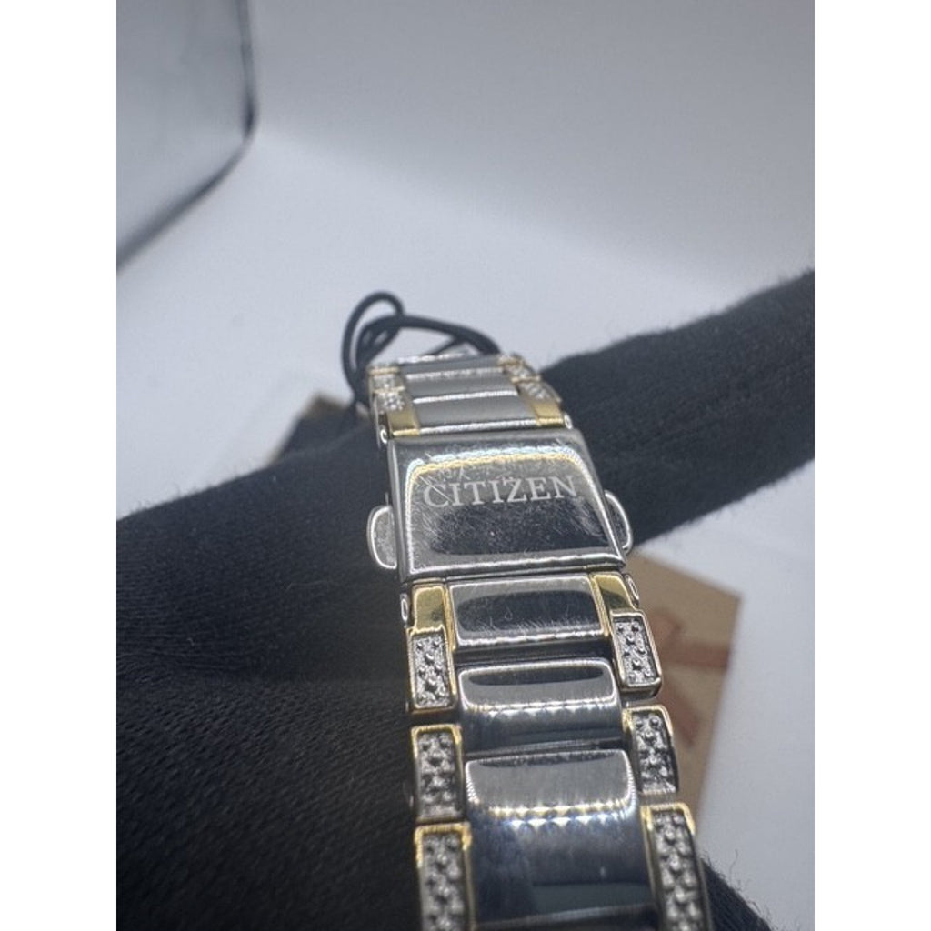 RARE Citizen Silhouette Crystal MOP Dial Ladies Watch EM0844-58D
