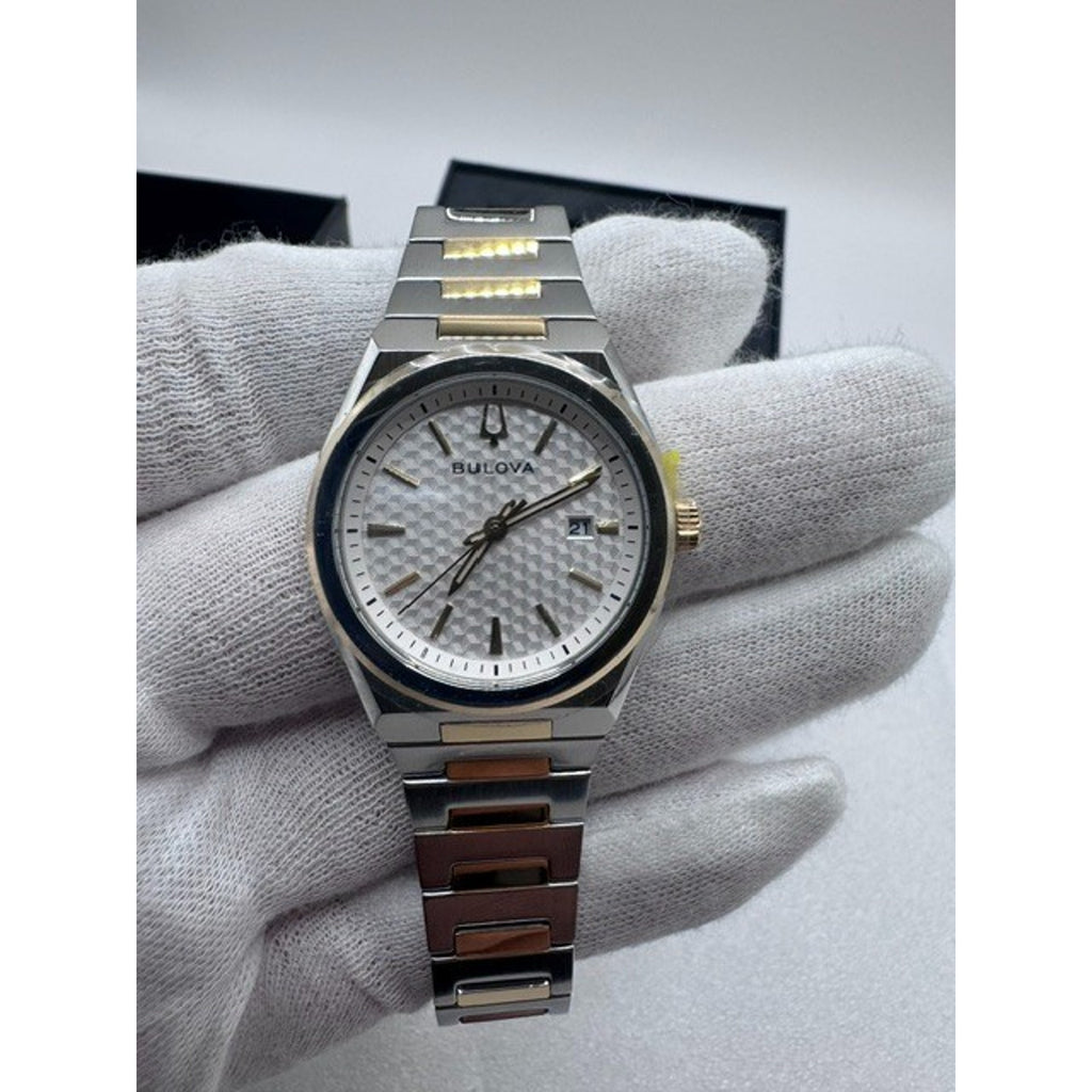 Bulova Classic Two-Tone Stainless Steel Quartz Men's Watch 98B424 NEW