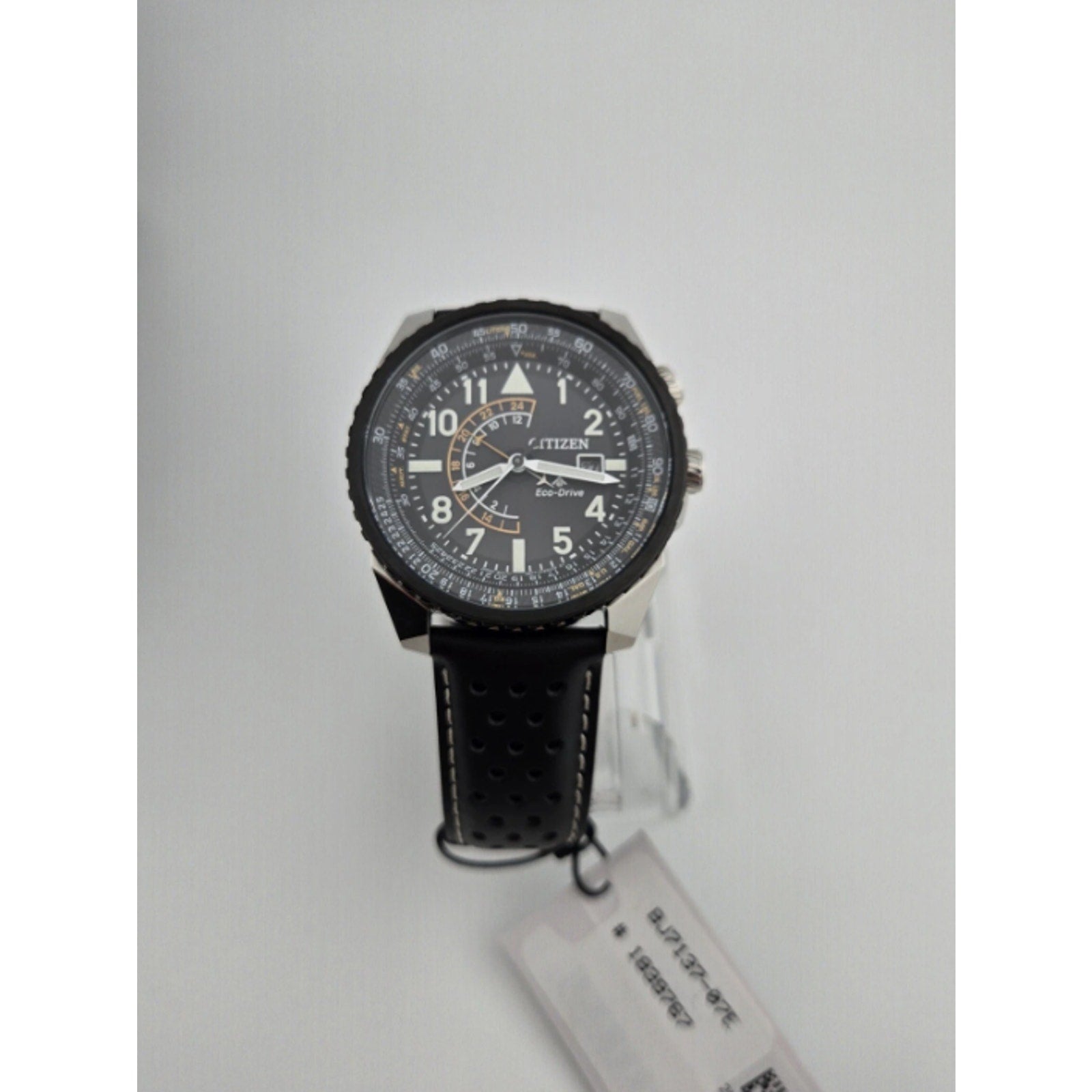 Citizen Eco-Drive Promaster Nighthawk Quartz Leather Band Men's Watch BRAND NEW
