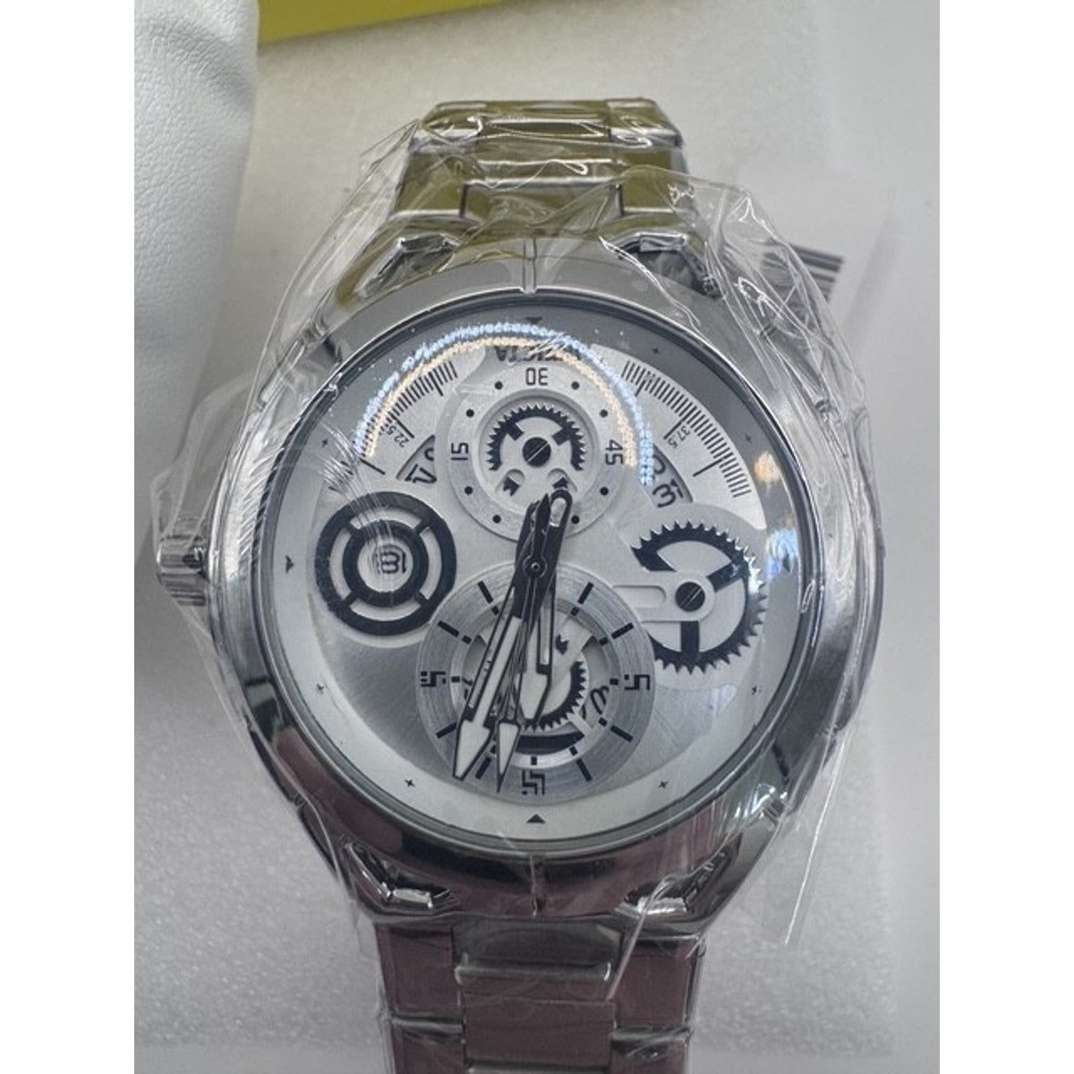 Invicta S1 Rally (79011) 44mm Men’s Quartz Watch - Silver Stainless Steel - NEW