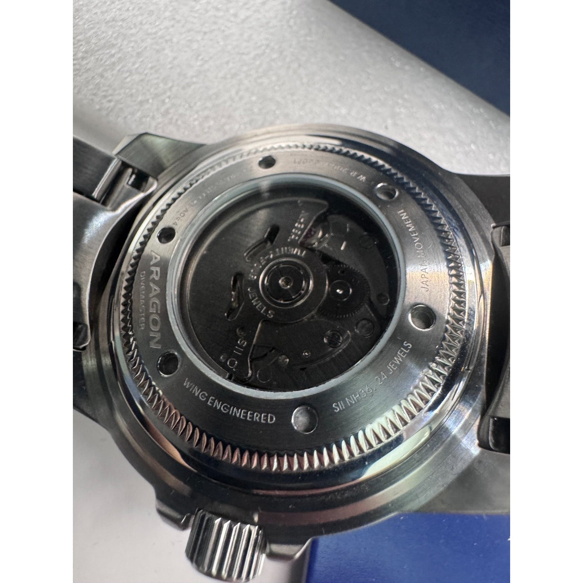 Aragon A064 ORANGE Divemaster Automatic 45mm NEW set