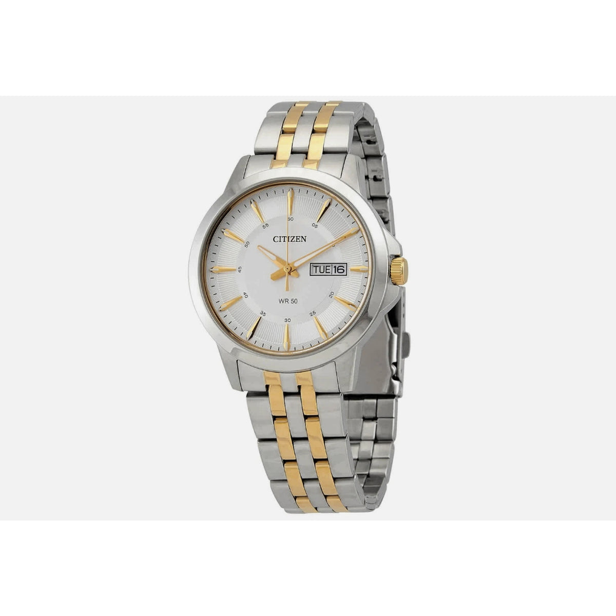 Citizen Quartz Silver Dial Two-tone Men's Watch BF2018-52A