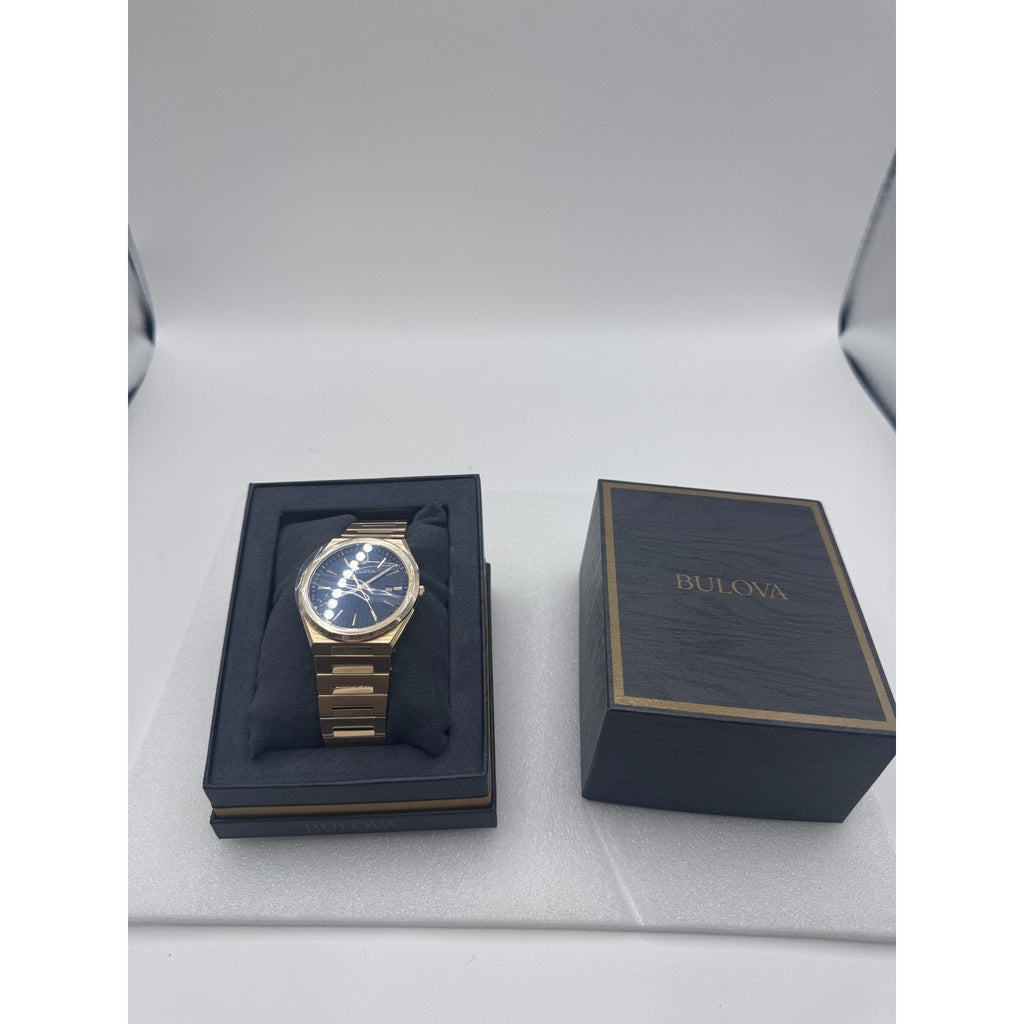 Bulova Classic Gold Stainless Steel Quartz Men's Watch 39mm 97B233 MSRP $425