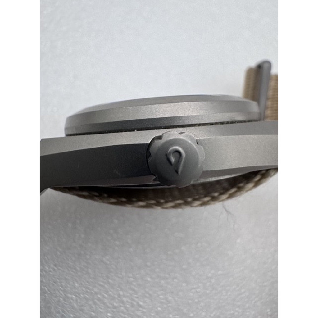 BOLDR VENTURE WAYFARER Automatico Titanio Bianco Tessuto Zaffiro Orologio Uomo