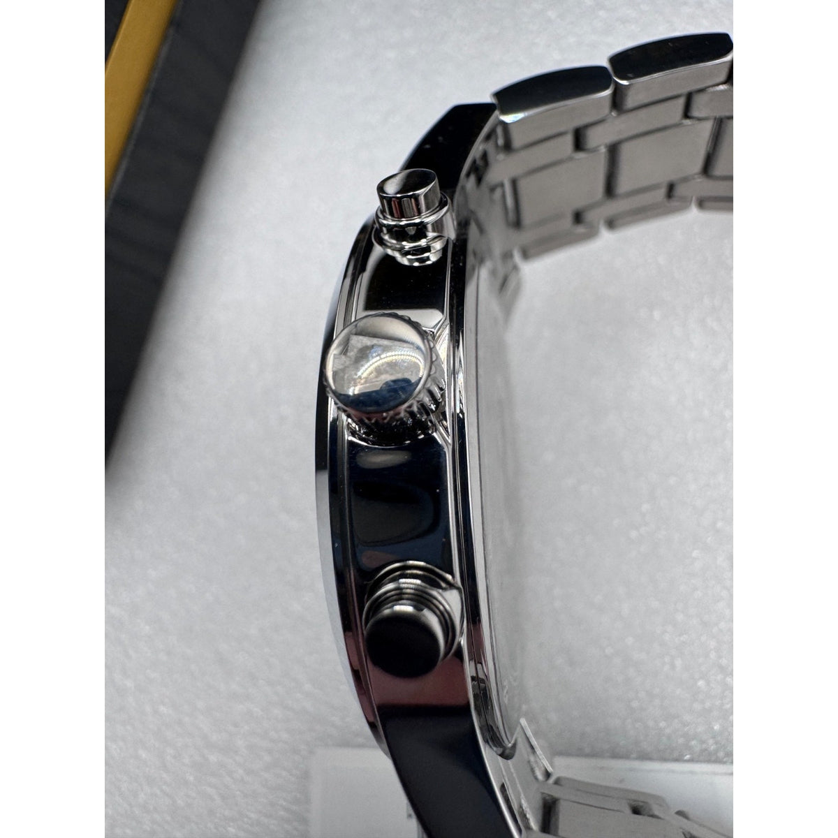 Bulova Men's Chronograph Date Silver Stainless Steel Quartz Watch 43MM 96B305