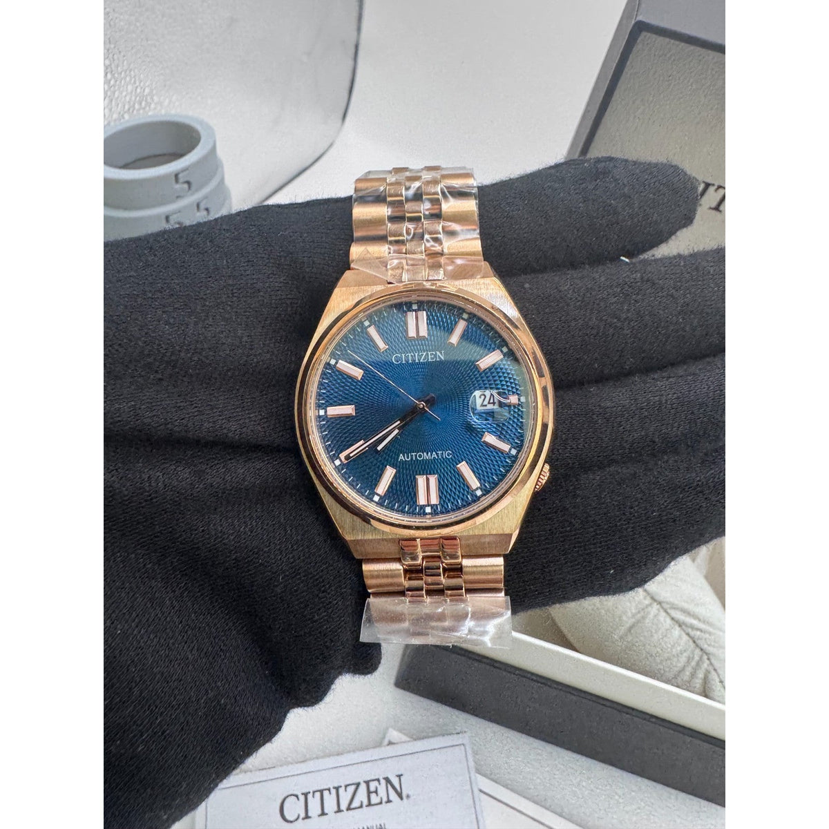 Citizen® Men’s Watch TSUYOSA Blue Dial Gold Automatic
