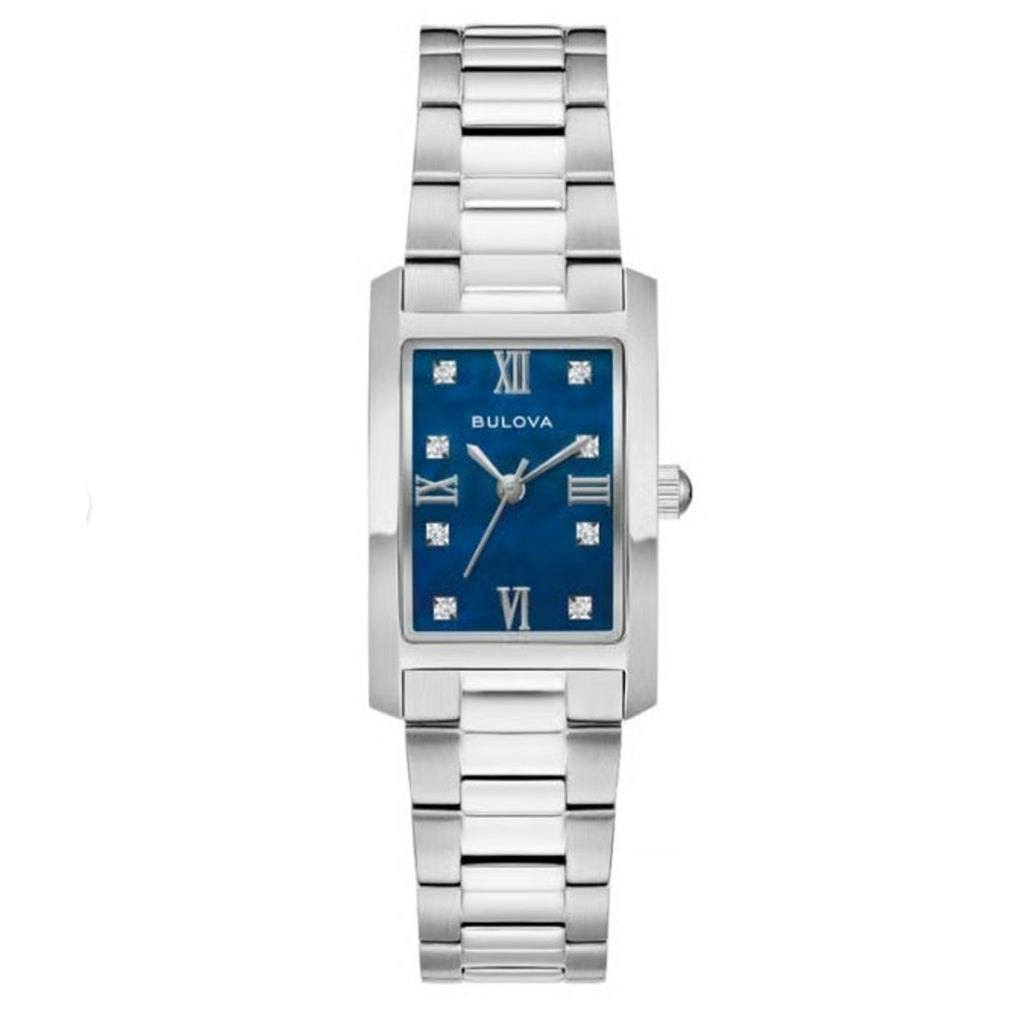 Bulova Classic 96P262 Diamond Blue Dial Stainless Steel Women's Watch