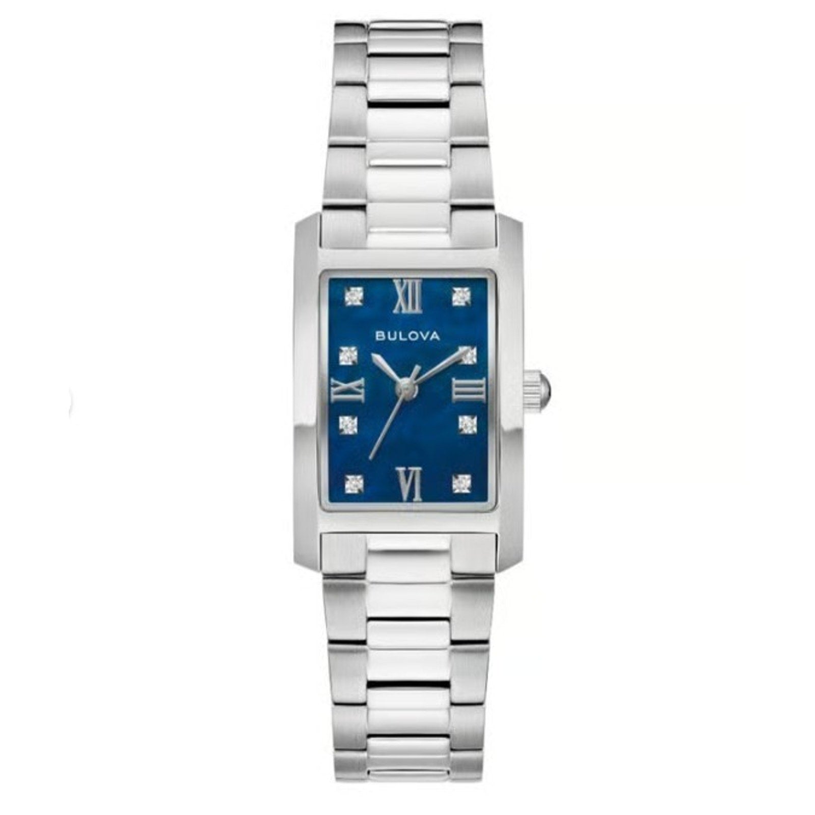 Bulova Classic 96P262 Diamond Blue Dial Stainless Steel Women's Watch