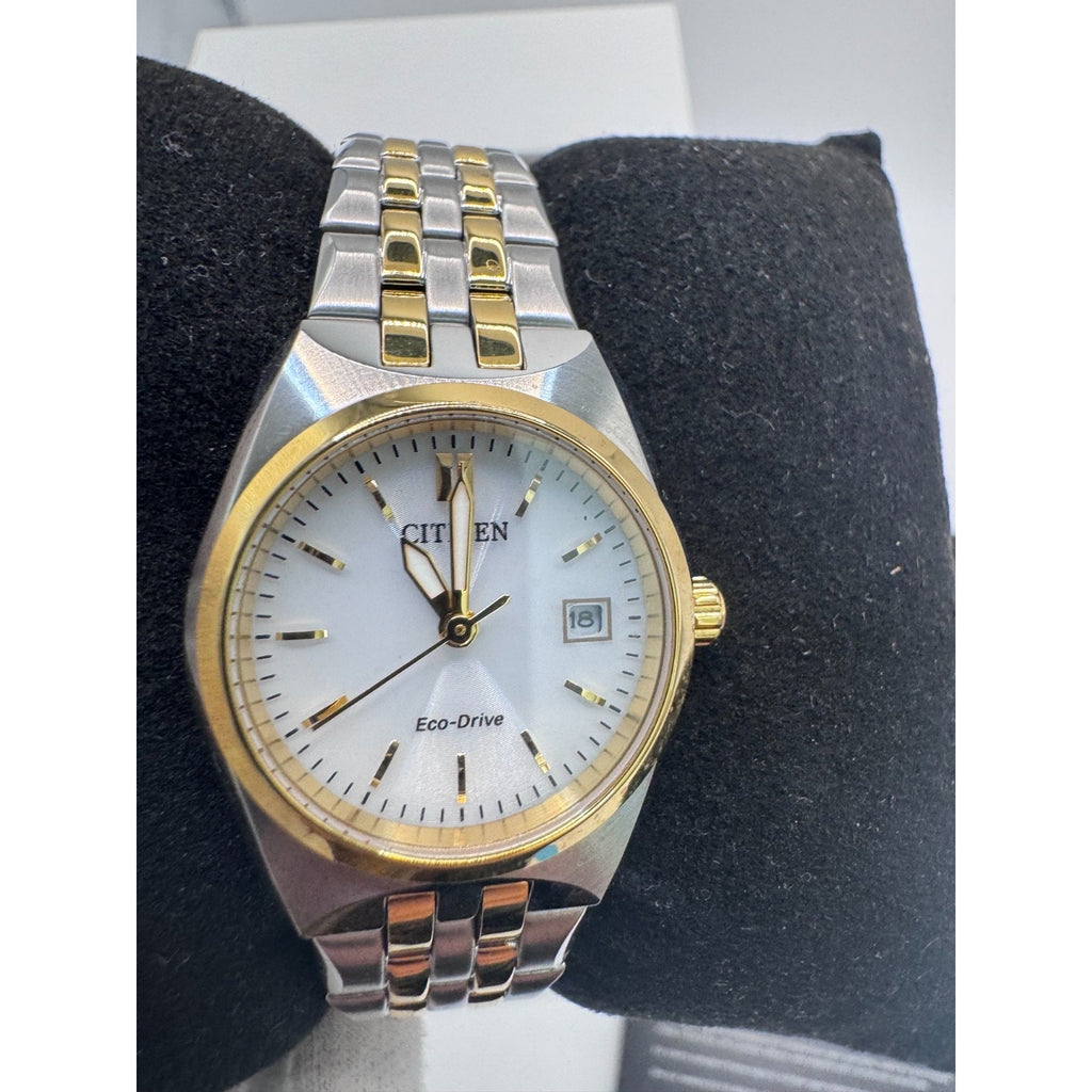 Citizen Eco-Drive Corso Silver Dial Ladies Watch EW2299-50A