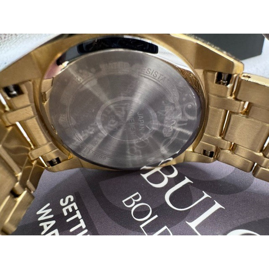 1 Bulova Surveyor 97C115 Gold Stainless Steel Mens Presidential 40mm Watch