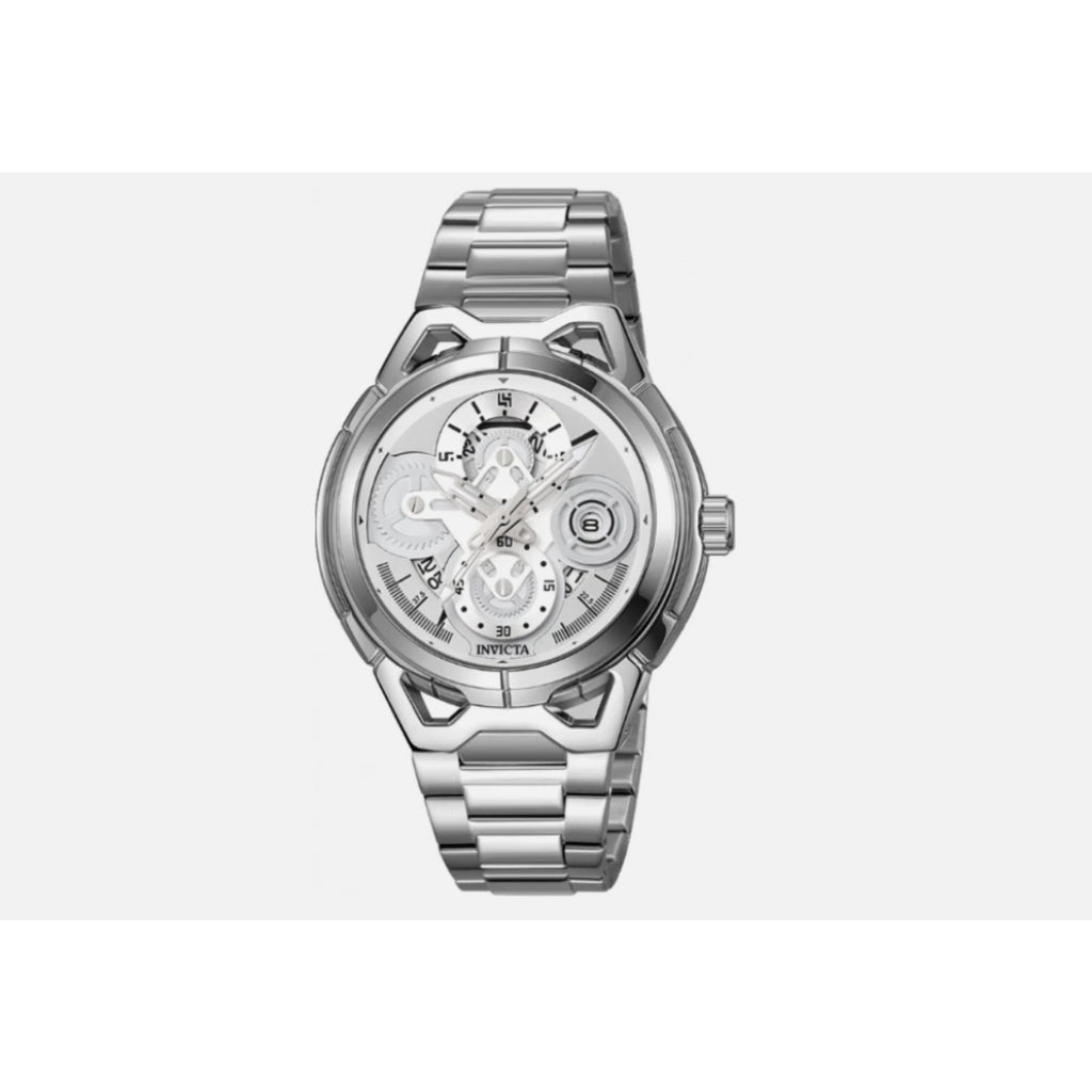 Invicta S1 Rally (79011) 44mm Men’s Quartz Watch - Silver Stainless Steel - NEW