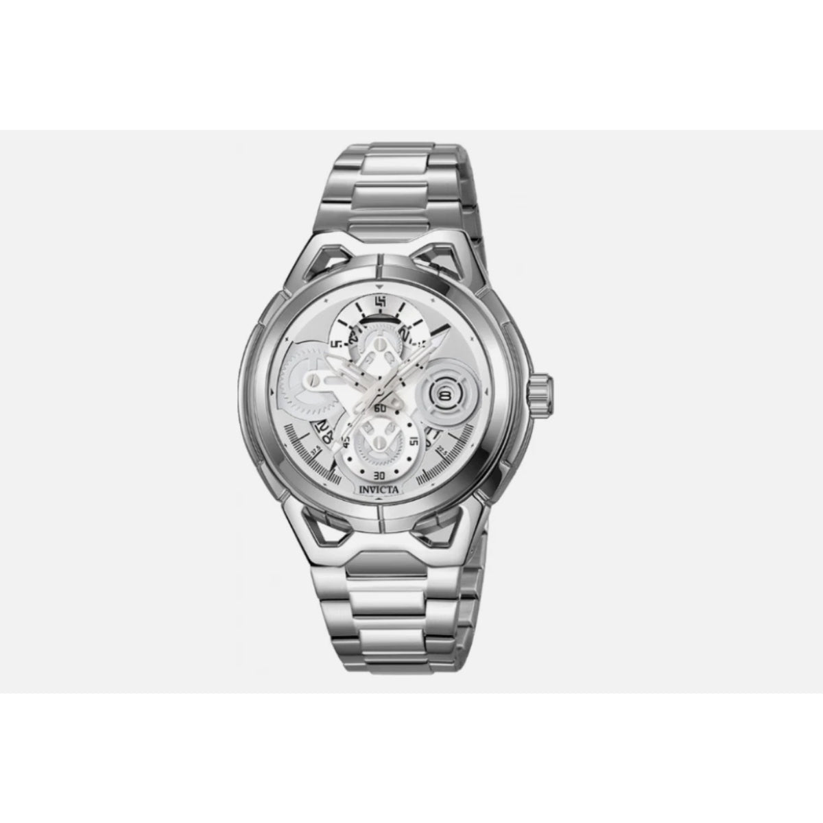 Invicta S1 Rally (79011) 44mm Men’s Quartz Watch - Silver Stainless Steel - NEW
