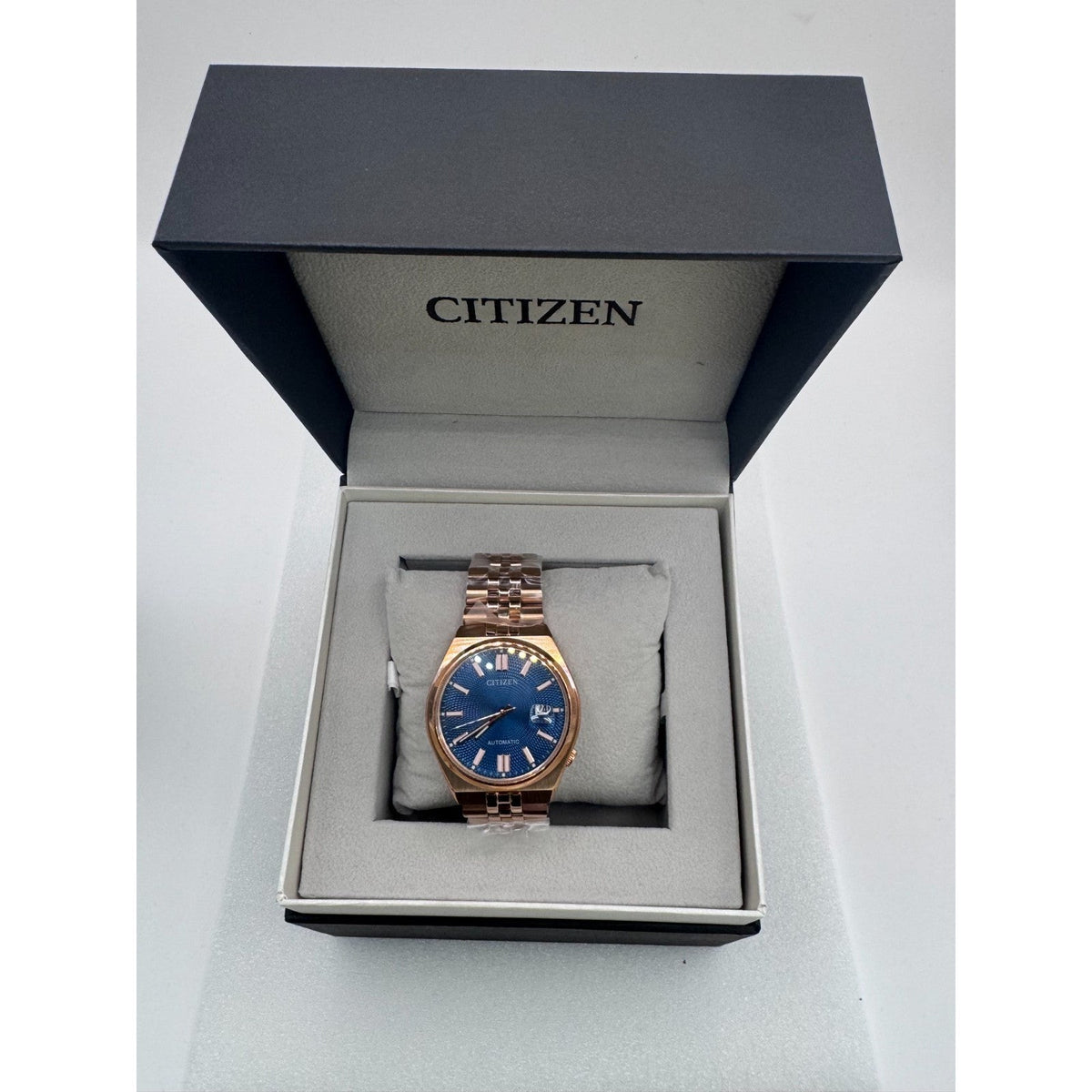 Citizen® Men’s Watch TSUYOSA Blue Dial Gold Automatic