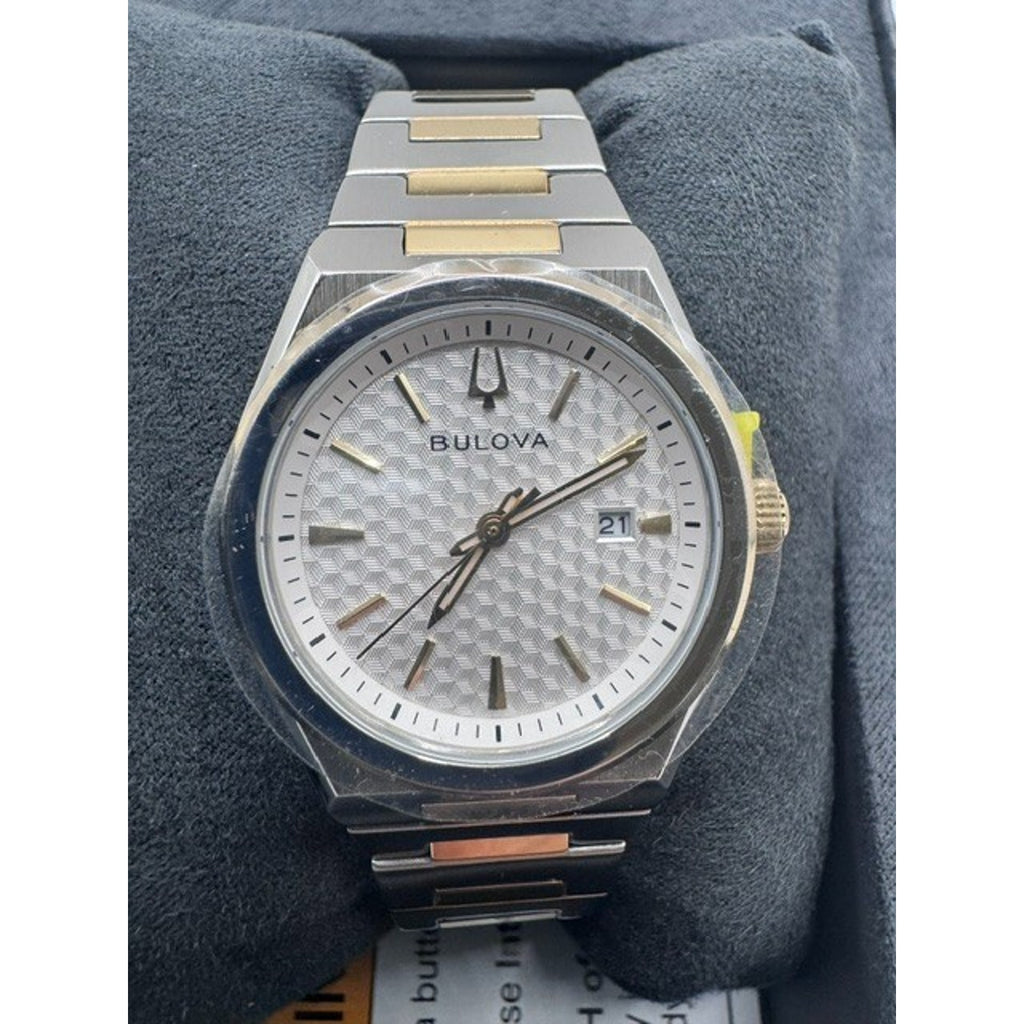 Bulova Classic Two-Tone Stainless Steel Quartz Men's Watch 98B424 NEW
