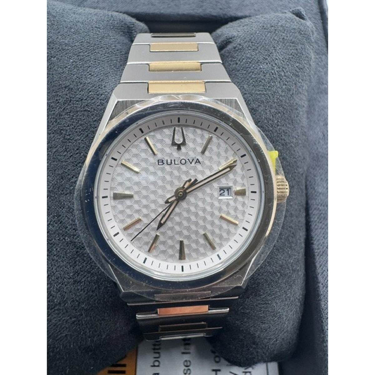 Bulova Classic Two-Tone Stainless Steel Quartz Men's Watch 98B424 NEW