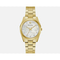 Bulova Surveyor Women's MOP Diamond Dial Gold-Tone Quartz Watch 97P172