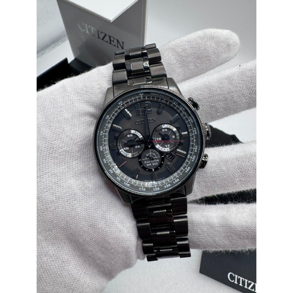 Citizen Nighthawk Chronograph Charcoal Grey Dial Men's Watch CA4377-53H