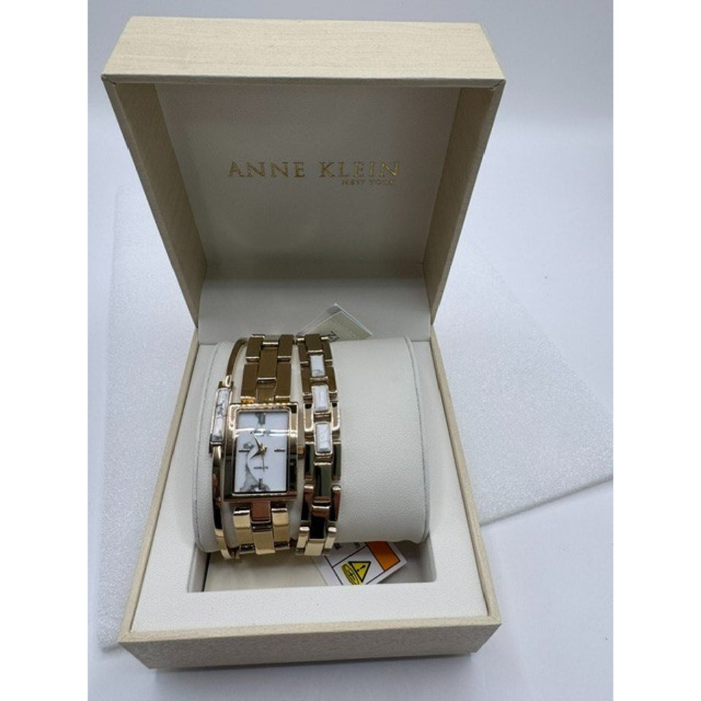Anne Klein 12/7748HLST NY Ladies Howlite WATCH & BRACLET SET BRAND NEW!! In Box