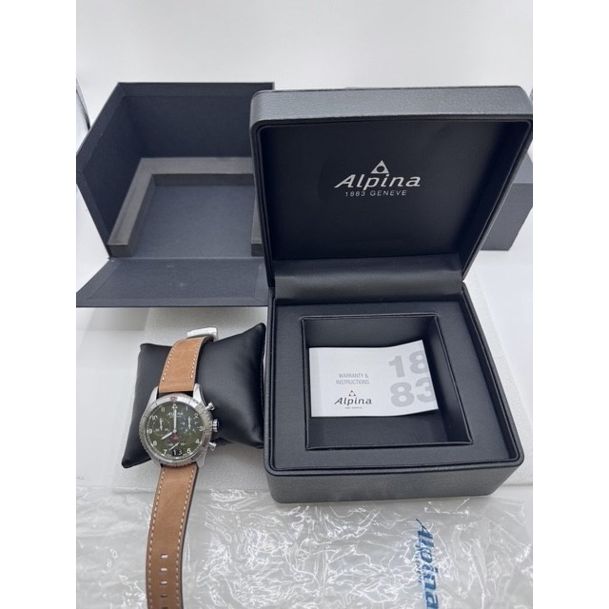 Alpina Pilot Chronograph Mens Watch AL-372GR4S26