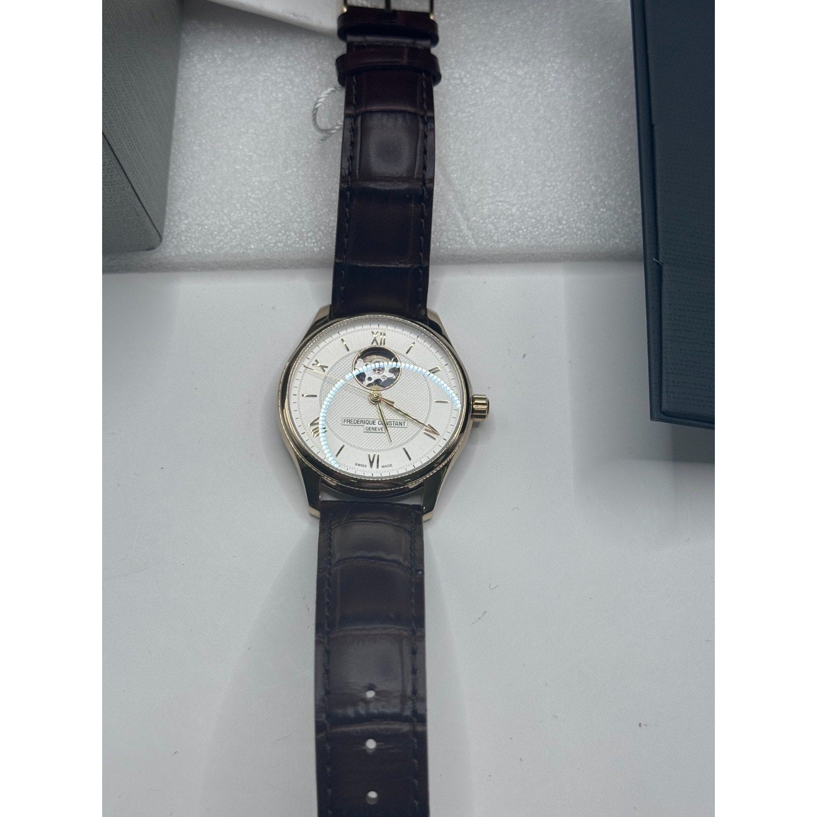 Frederique Constant FC-310MS5B5 Gold Heart Beat Automatic Mens Watch