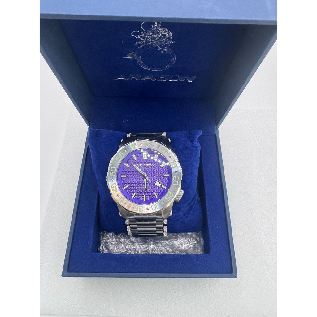 ARAGON Sea Charger G2 NH35 Automatic 44mm Purple 24 Jewels