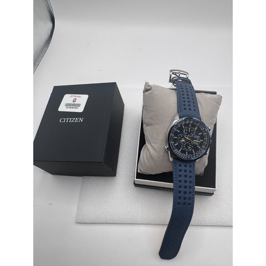 Citizen Men's Blue Angels World Chronograph Eco Drive Watch AT8020-03L NEW