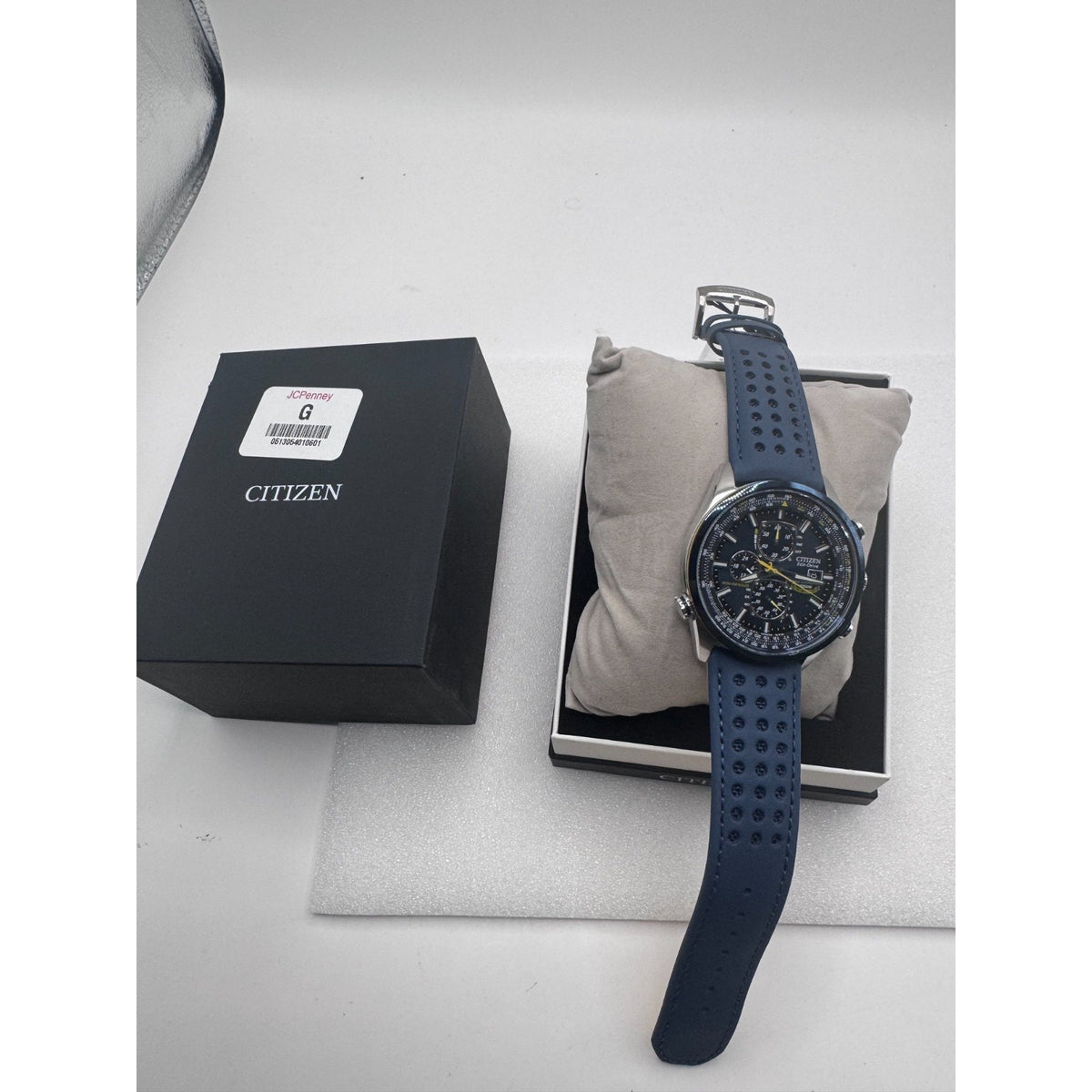 Citizen Men's Blue Angels World Chronograph Eco Drive Watch AT8020-03L NEW