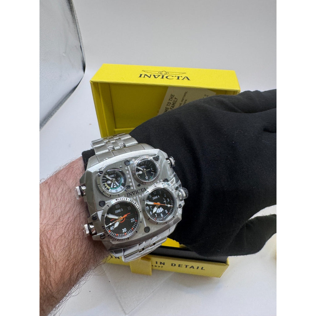 NEW Invicta Aviator✈️ Pilot ZULU TIME 50mm 4-Time Zone Men’s Watch 49605 $399