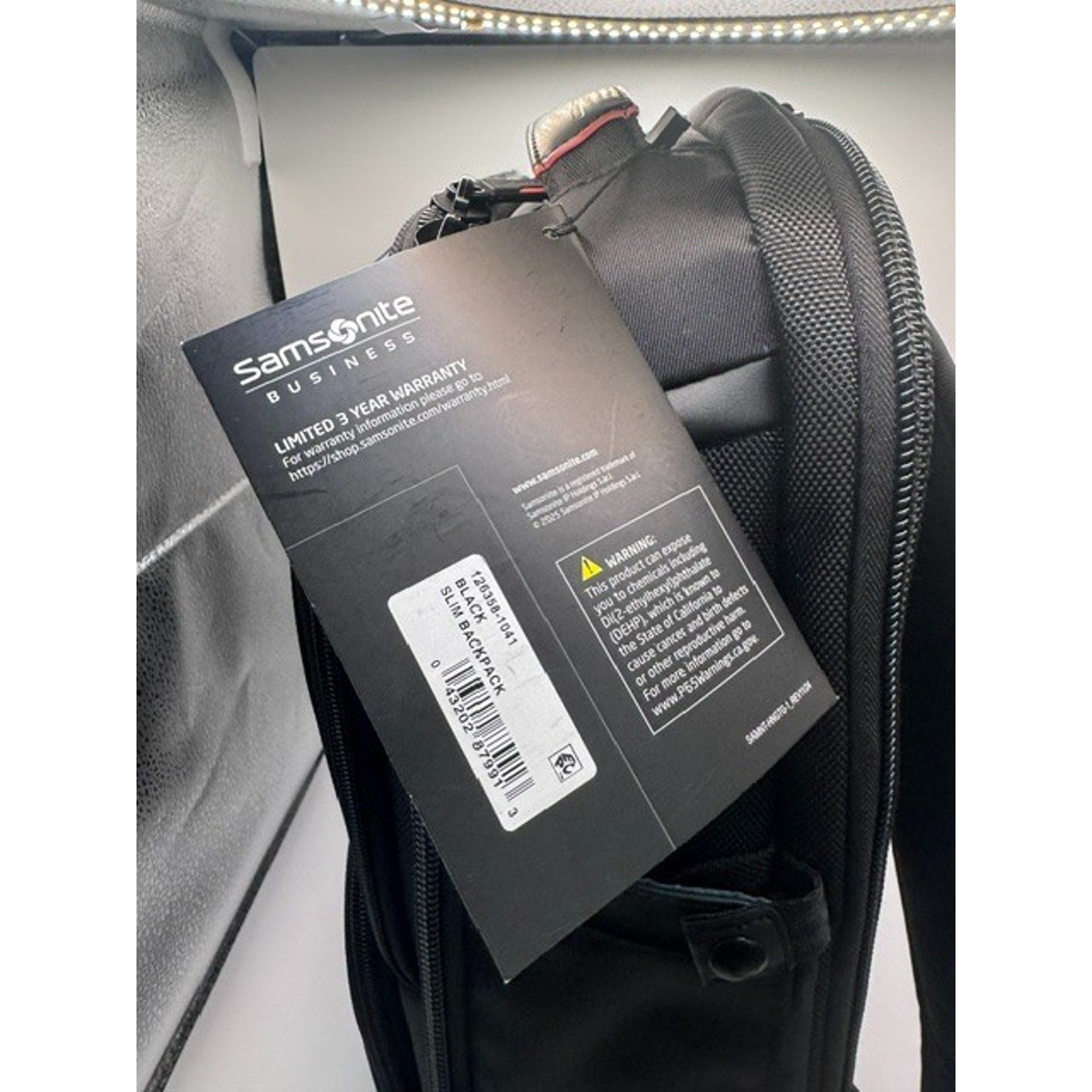 Premium Samsonite Pro Slim Backpack Black One Size, Brand New