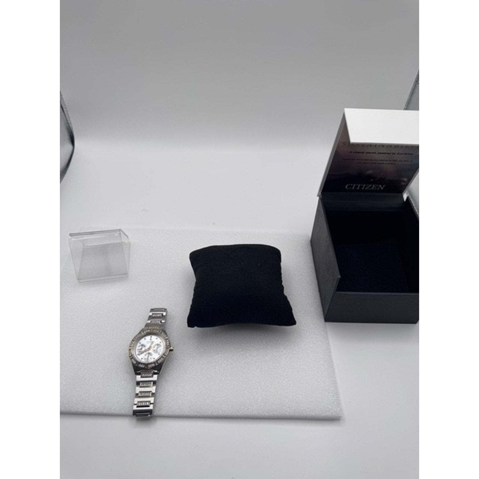 Citizen Eco-Drive Ladies Watch Two-Tone Stainless Steel Crystal Accents