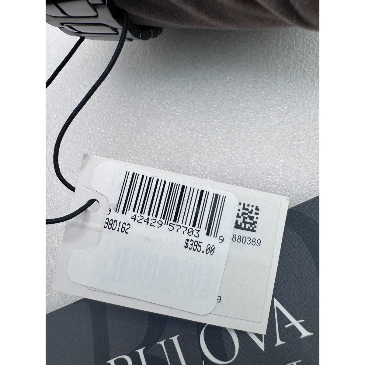 Bulova Diamond Mens Gray Stainless Steel Bracelet Watch 98d162 RETAIL $395