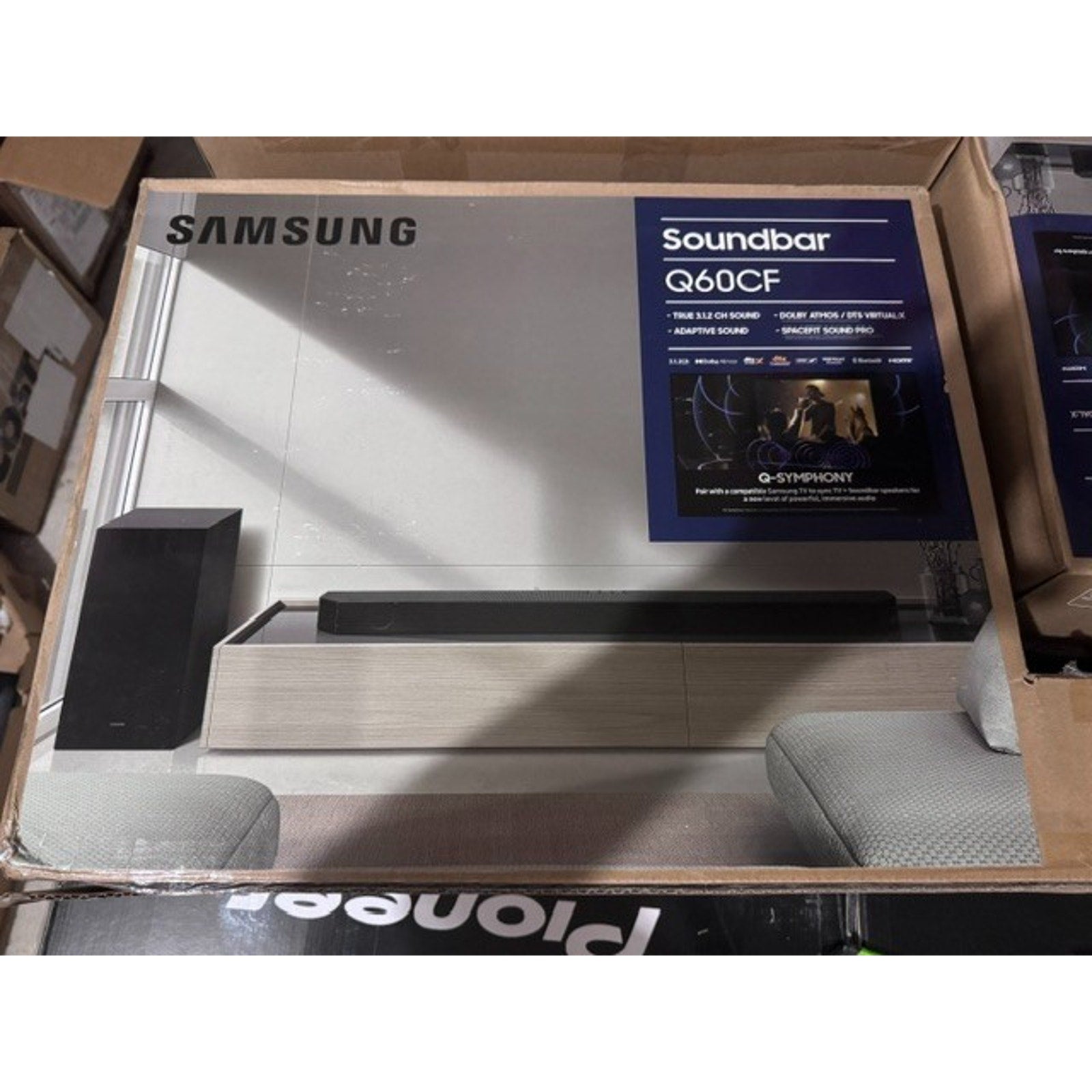 SAMSUNG Q-SERIES HW-Q60CF HOME THEATER SPEAKERS 3.1.2 SOUNDBAR SUBWOOFER NEW