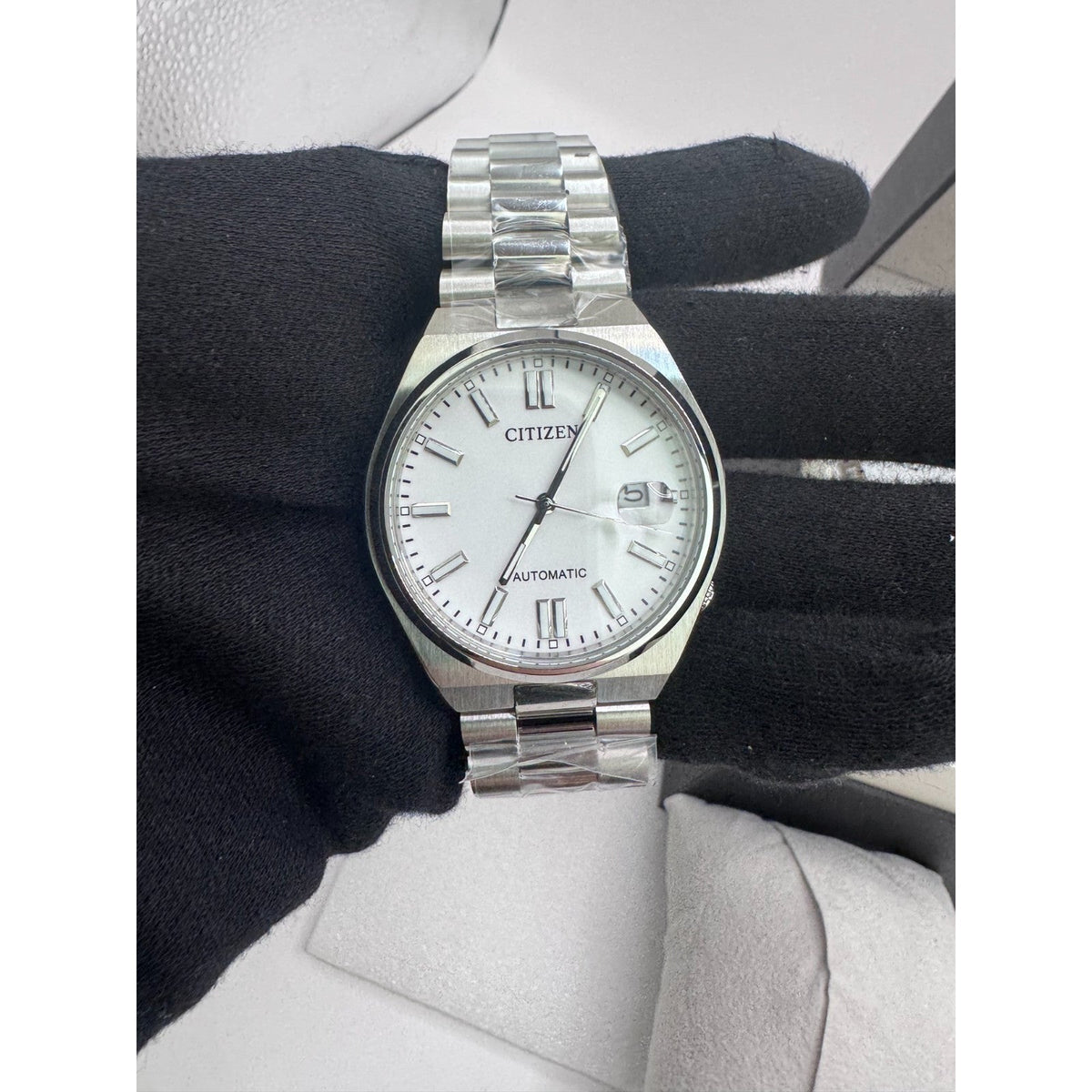 New-Citizen Tsuyosa NJ0150-81A Automatic White Dial Stainless Steel Men’s Watch