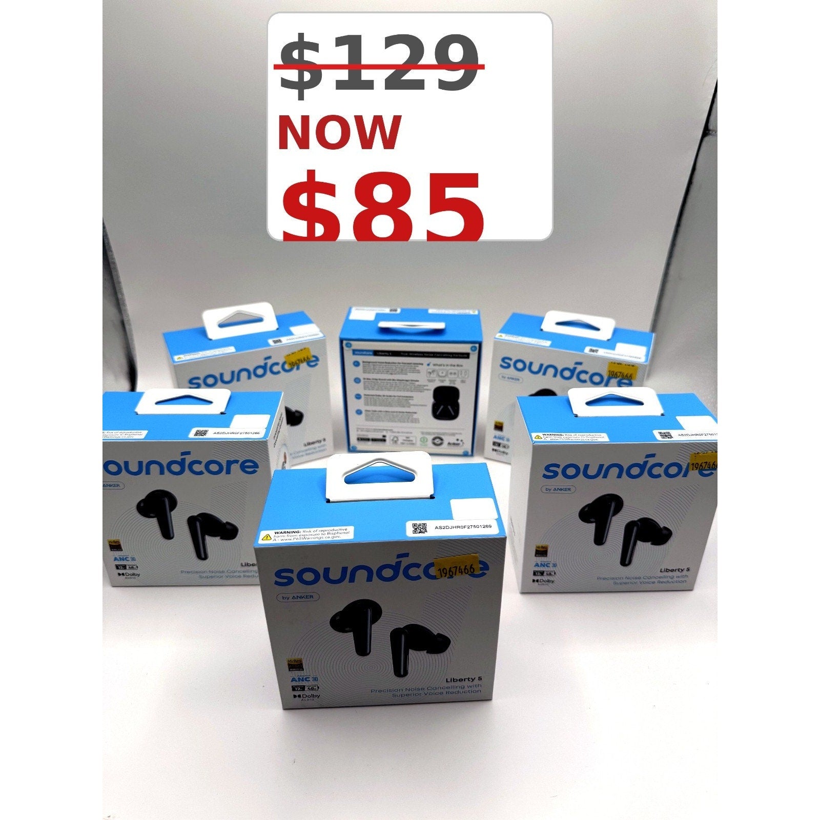 NEW SEALED Anker Soundcore Liberty 5 Noise Cancelling Earbuds Black