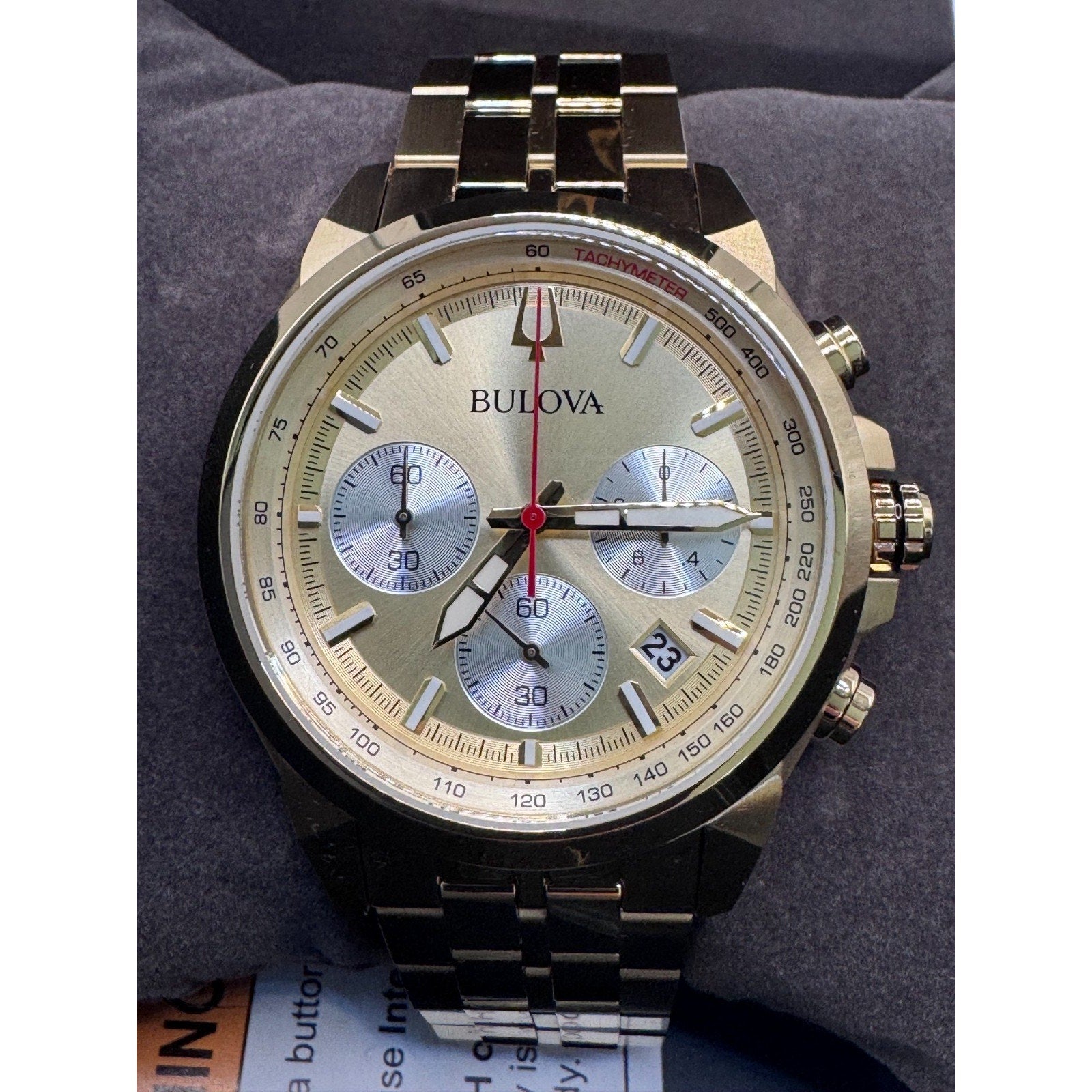 Bulova 97B217 Classic Chronograph Stainless Steel Quartz Men's Watch