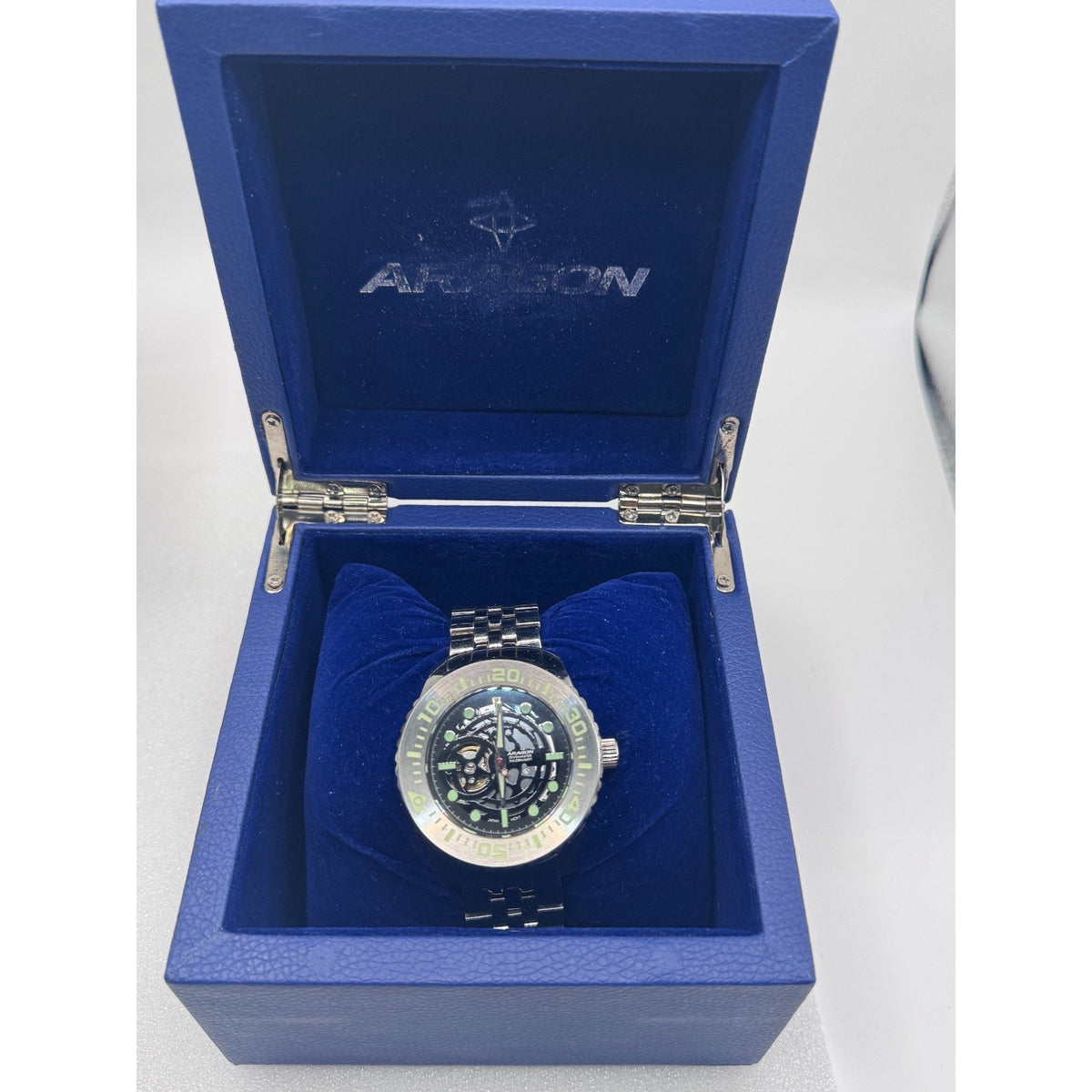 ARAGON DIVEMASTER EVO SKELETON BLACK 45MM WATCH