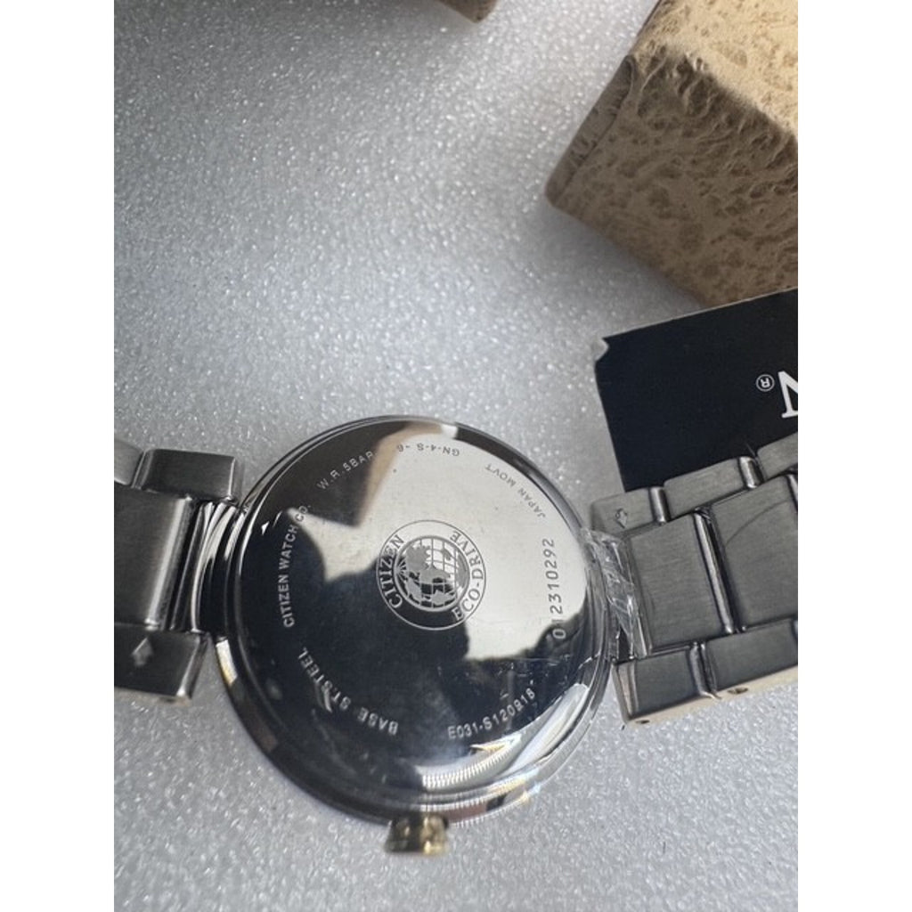 RARE Citizen Silhouette Crystal MOP Dial Ladies Watch EM0844-58D