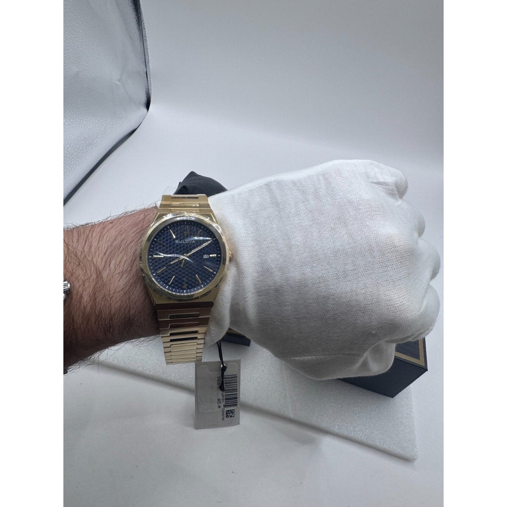 Bulova Classic Gold Stainless Steel Quartz Men's Watch 39mm 97B233 MSRP $425
