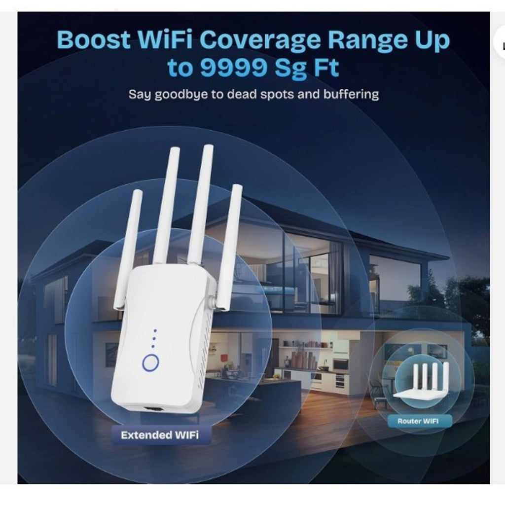 2026 WiFi Extender Signal Booster - 2.4GHz 300Mbps WiFi Booster for Home, Cov...