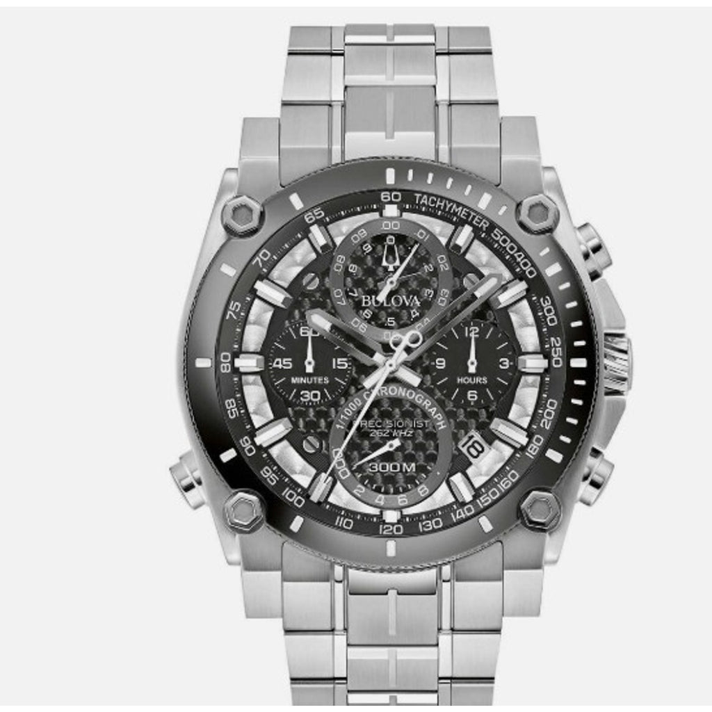 Bulova Precisionist Chronograph Stainless Steel Quartz Men's Watch 98B405