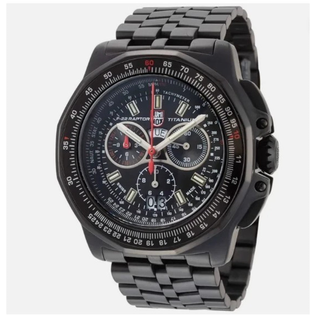 NEW Luminox F-22 Raptor Black Titanium Men's Quartz Watch XA.9272