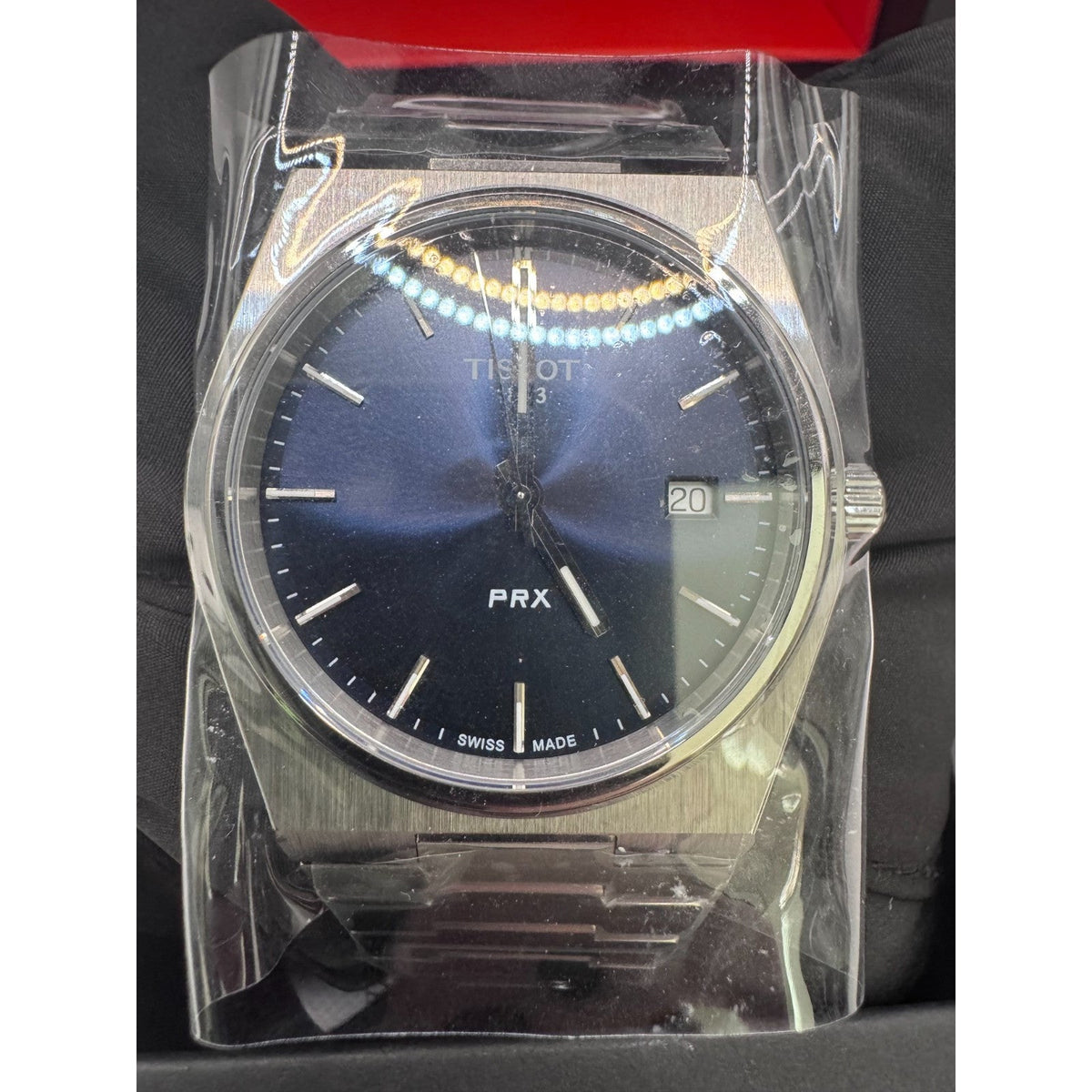 TISSOT PRX Blue Dial 40mm Men's Quartz Watch - T137.410.11.041.00 STICKERS