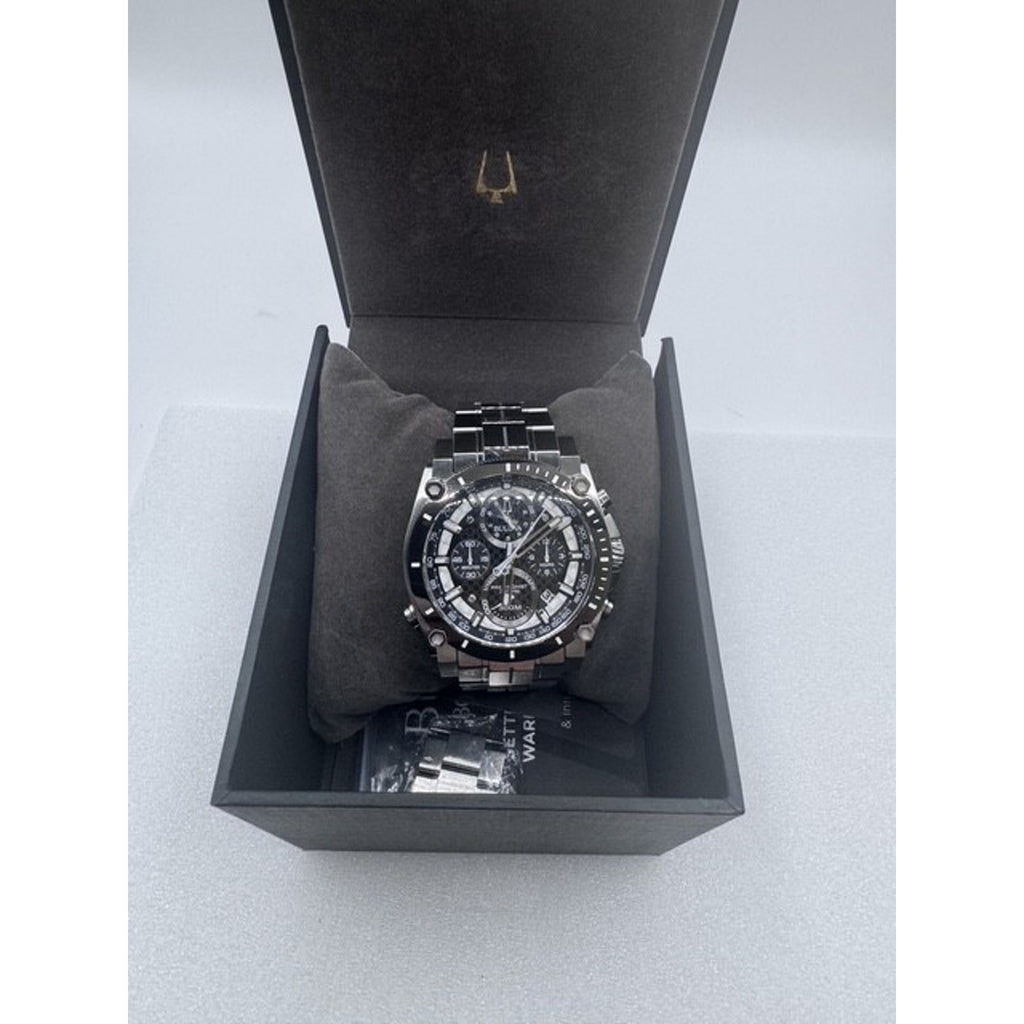 Bulova Precisionist Chronograph Stainless Steel Quartz Men's Watch 98B405